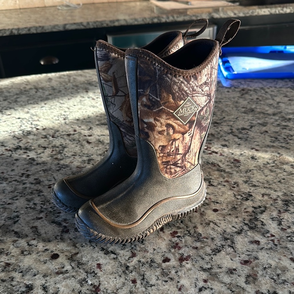 Kids' Brown Camo Boots